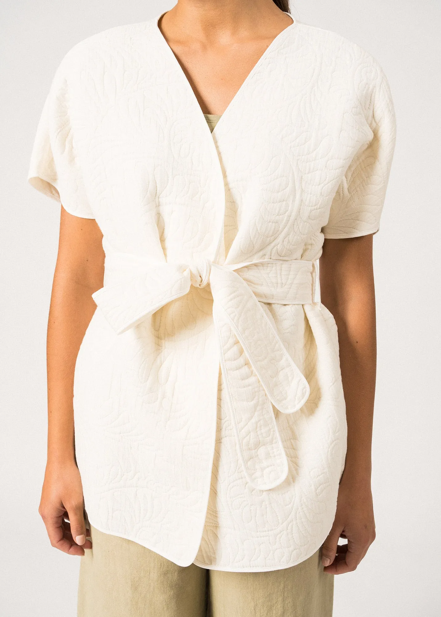 Saint James Ste Luna Quilted Kimono Jacket