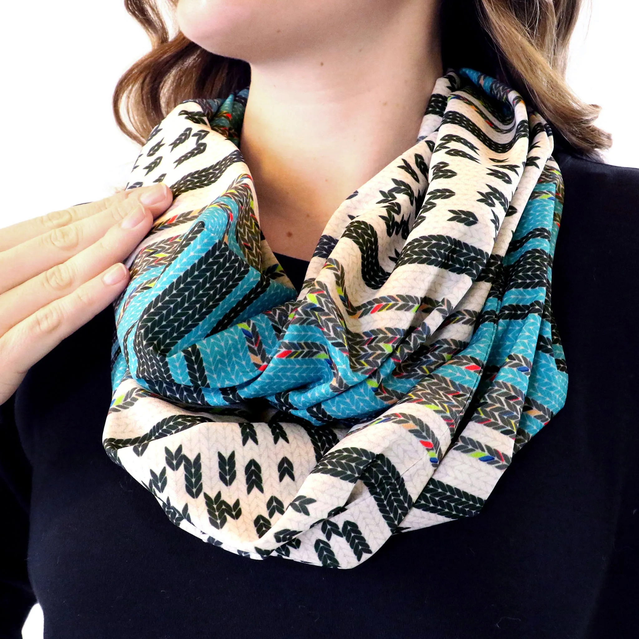 Serape Stripe Infinity Scarf