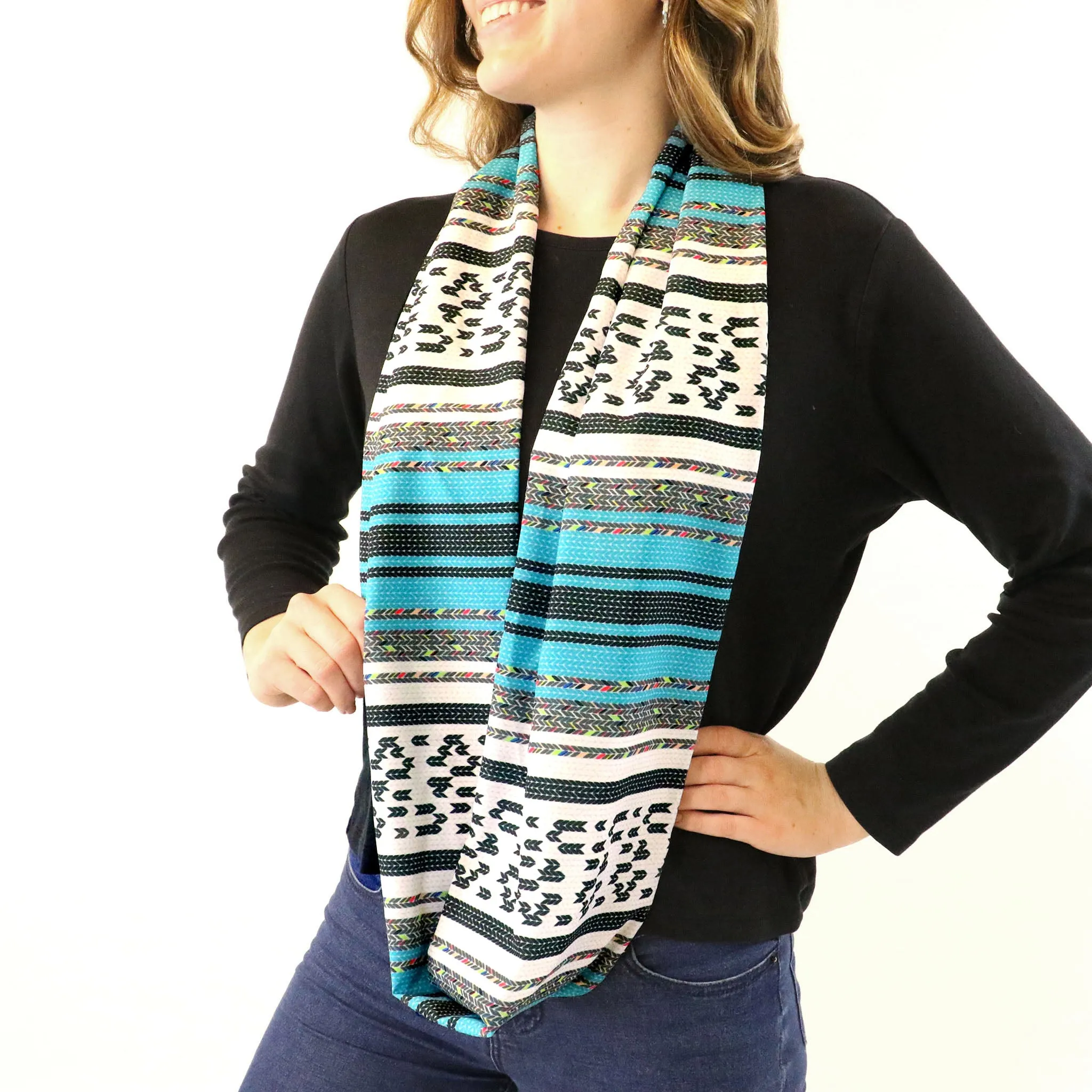 Serape Stripe Infinity Scarf