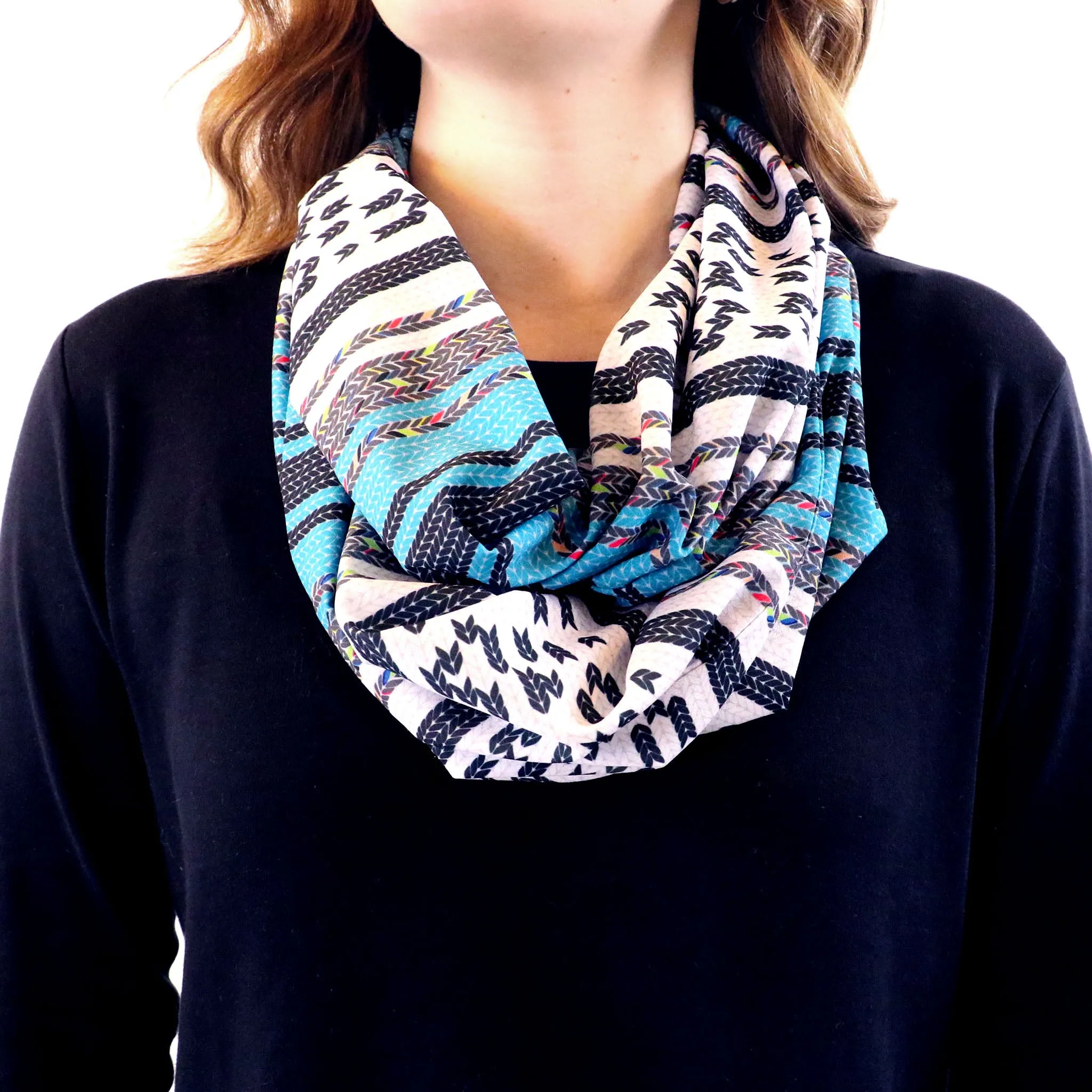 Serape Stripe Infinity Scarf