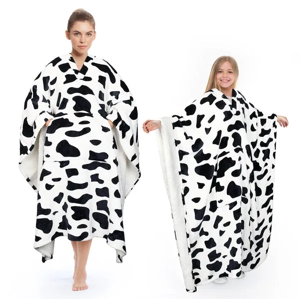 Sherpa Wearable Blanket Poncho Pattern