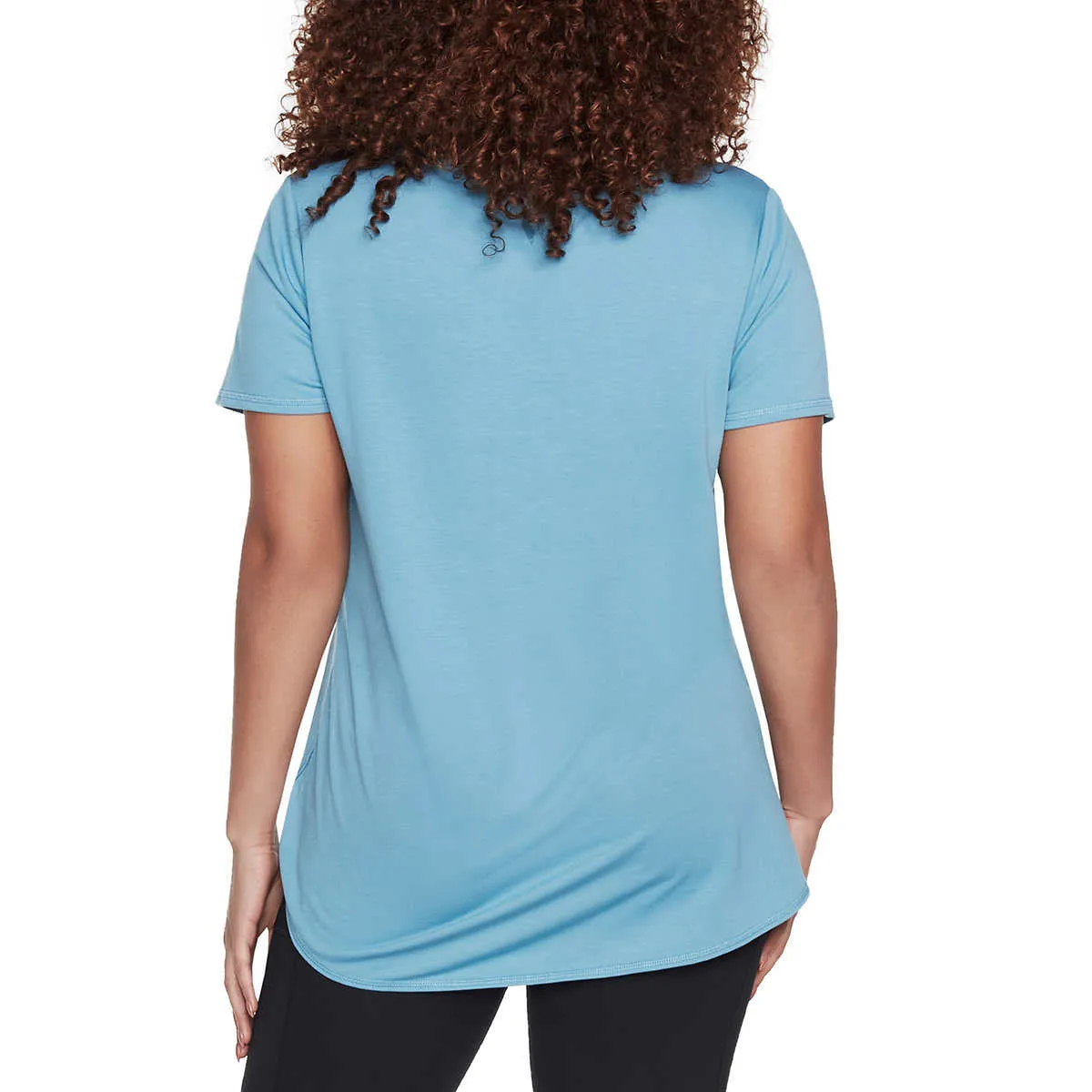 Skechers Women's 2-Pack Lightweight Tee Soft Active Casual Tunic T-Shirt