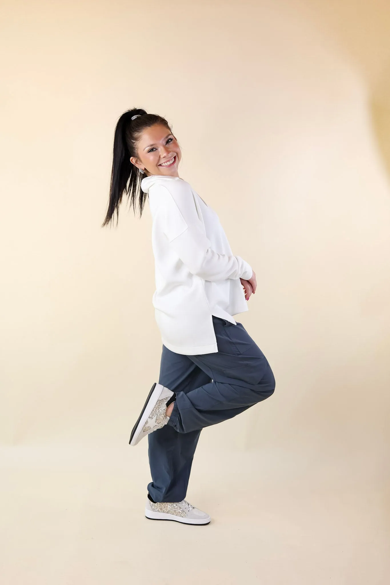 SPANX | AirEssentials Collared Polo Top in Powder White