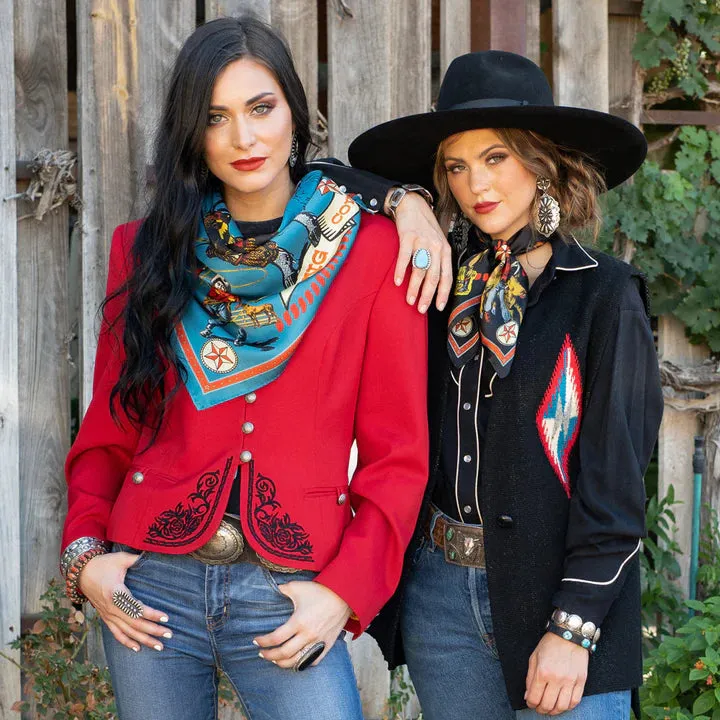 Star of the West Silk Scarf choice of sizes and colors