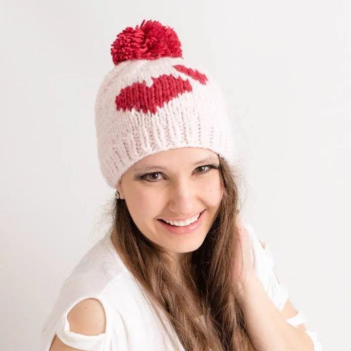 Sweetheart Knit Beanie Hat - SALE