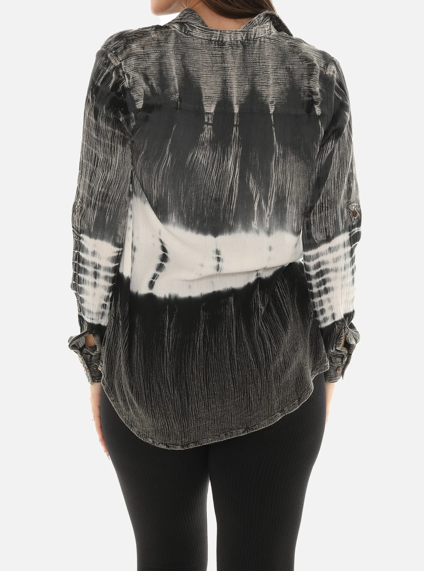Tie Dye Button Down Women's Shirt