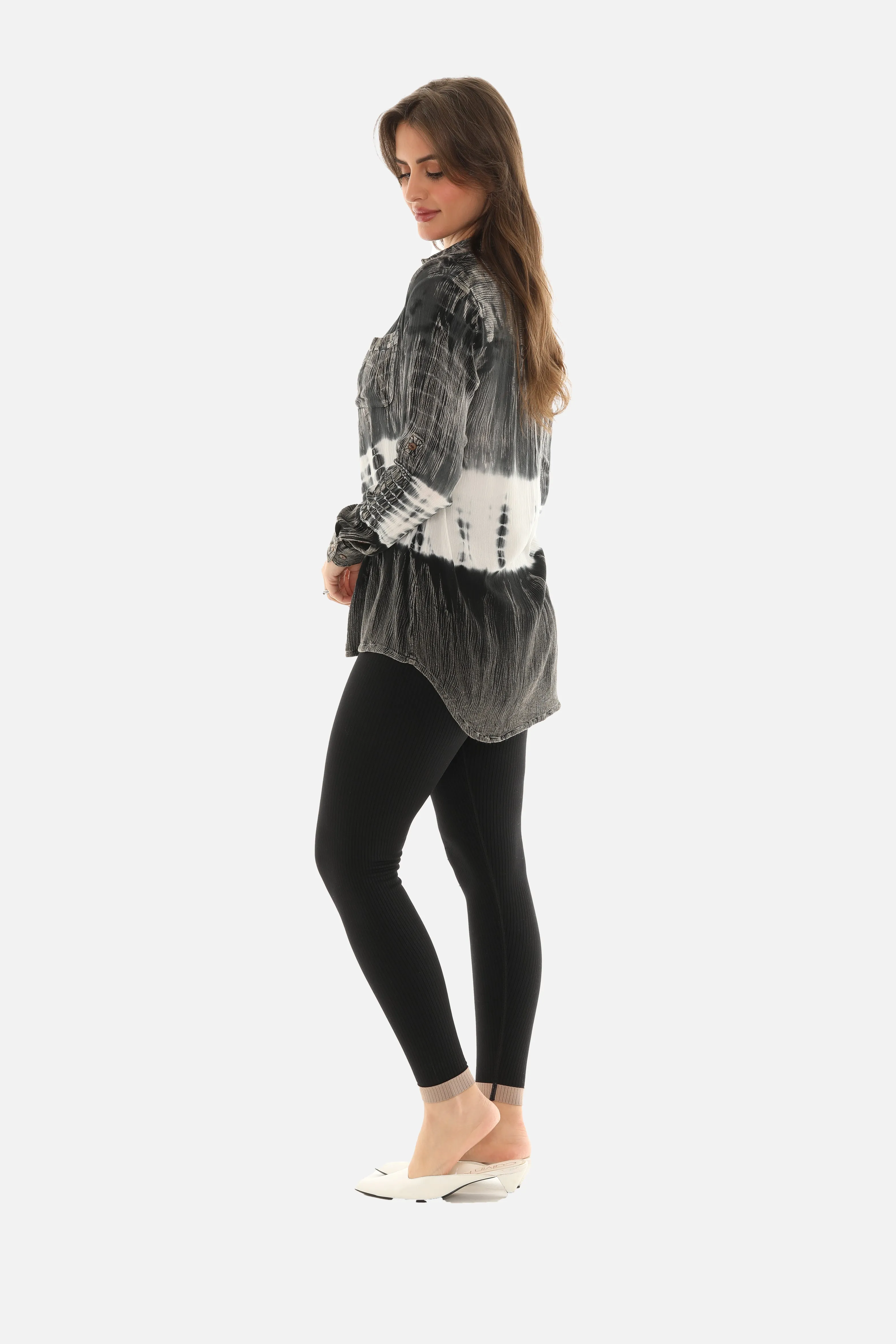 Tie Dye Button Down Women's Shirt