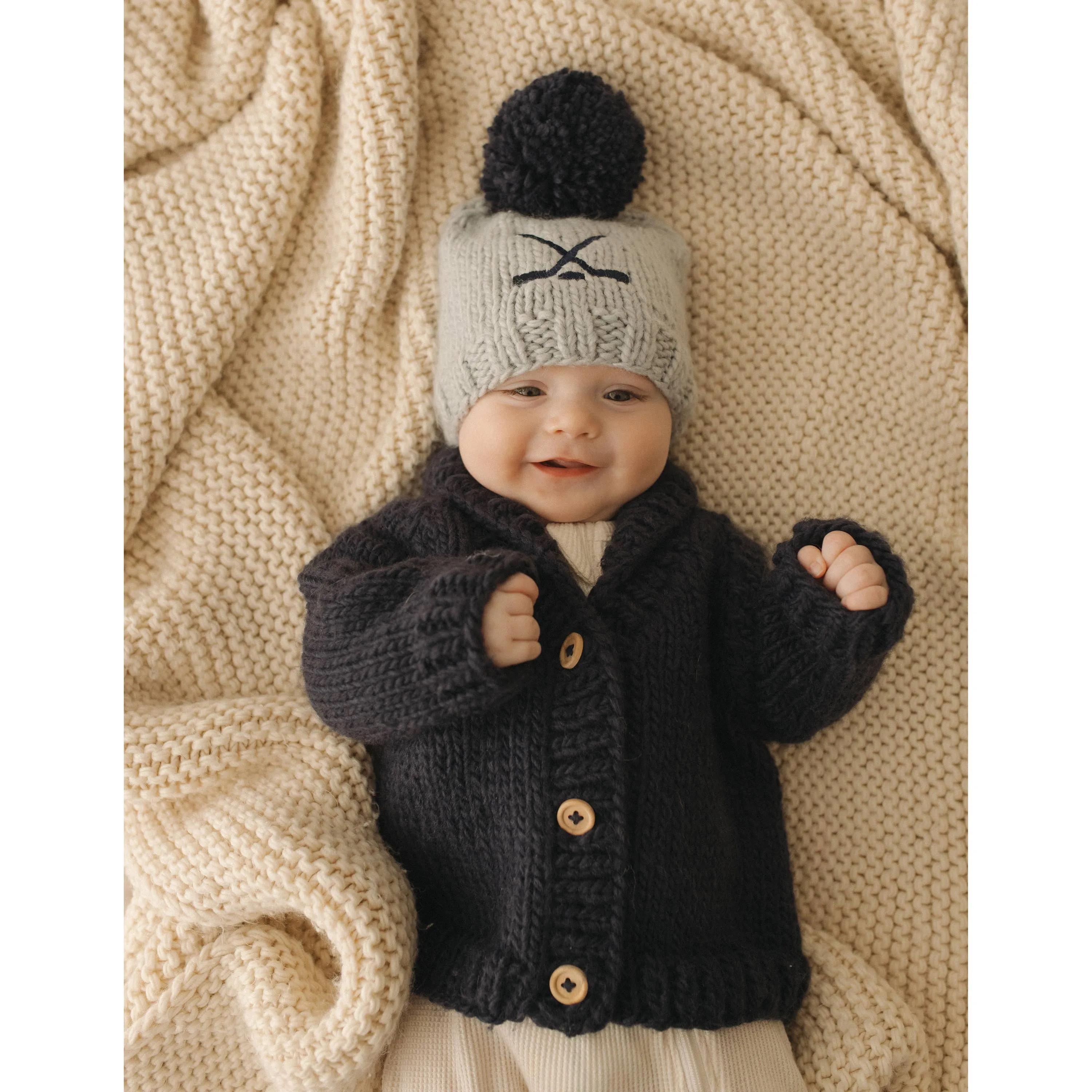 Toddler and Kid Biggest Hockey Fan Handknit Hat