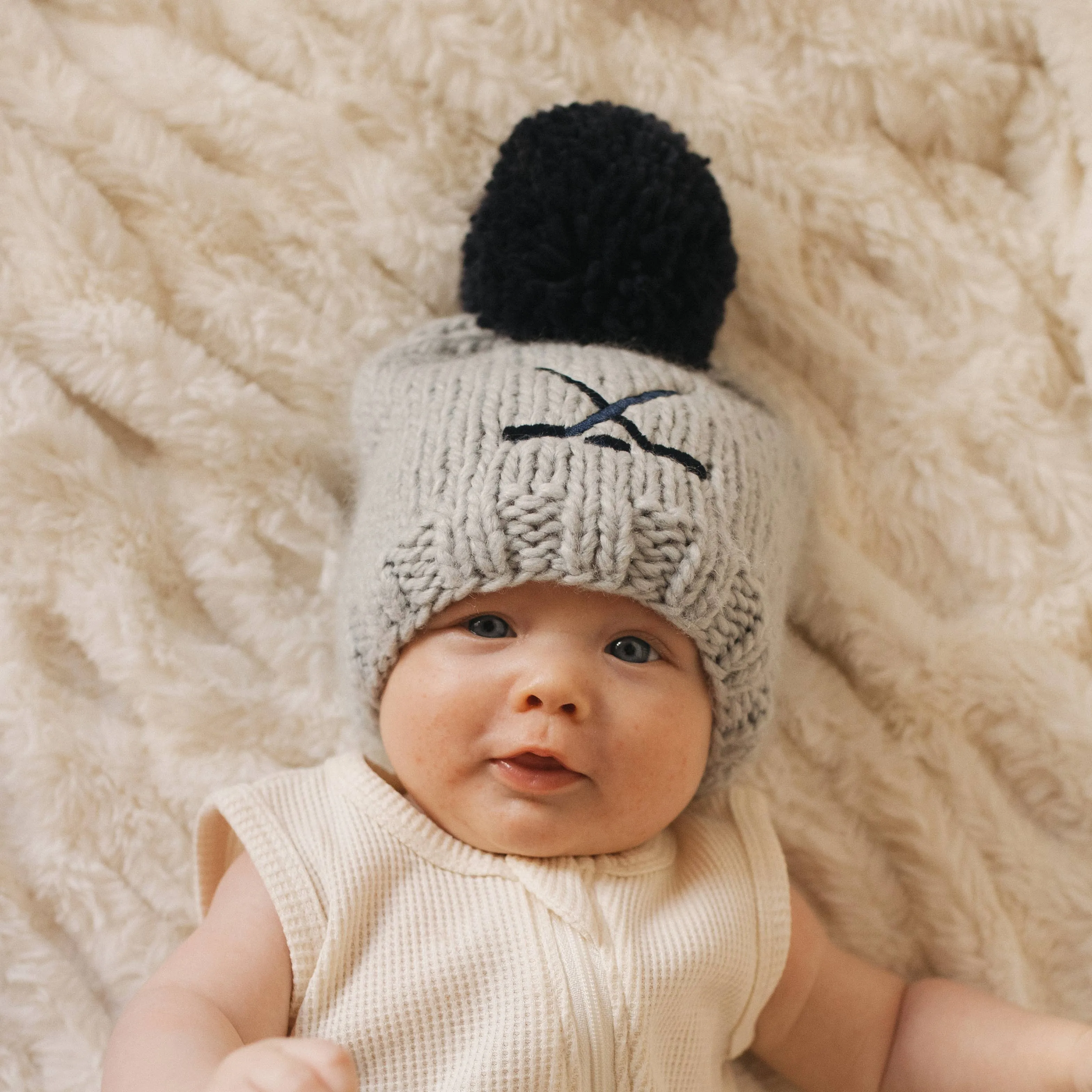 Toddler and Kid Biggest Hockey Fan Handknit Hat