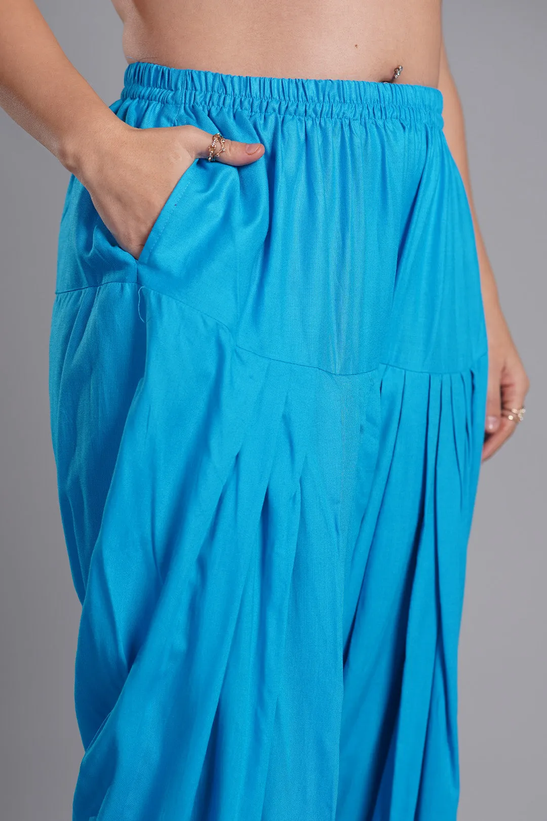 Turquoise Rayon Salwar