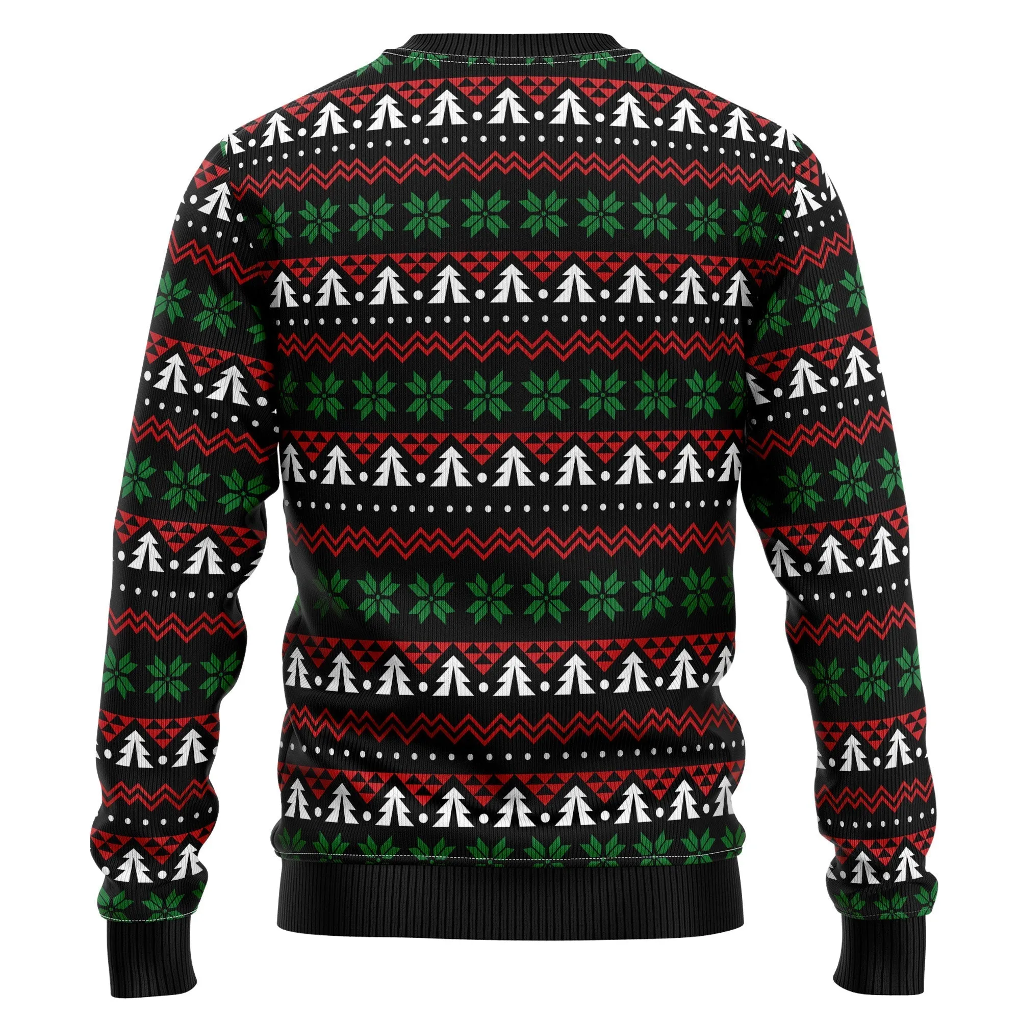 Ugly Christmas Sweater JulesRoche All-Over-Print Warm Wool Blend