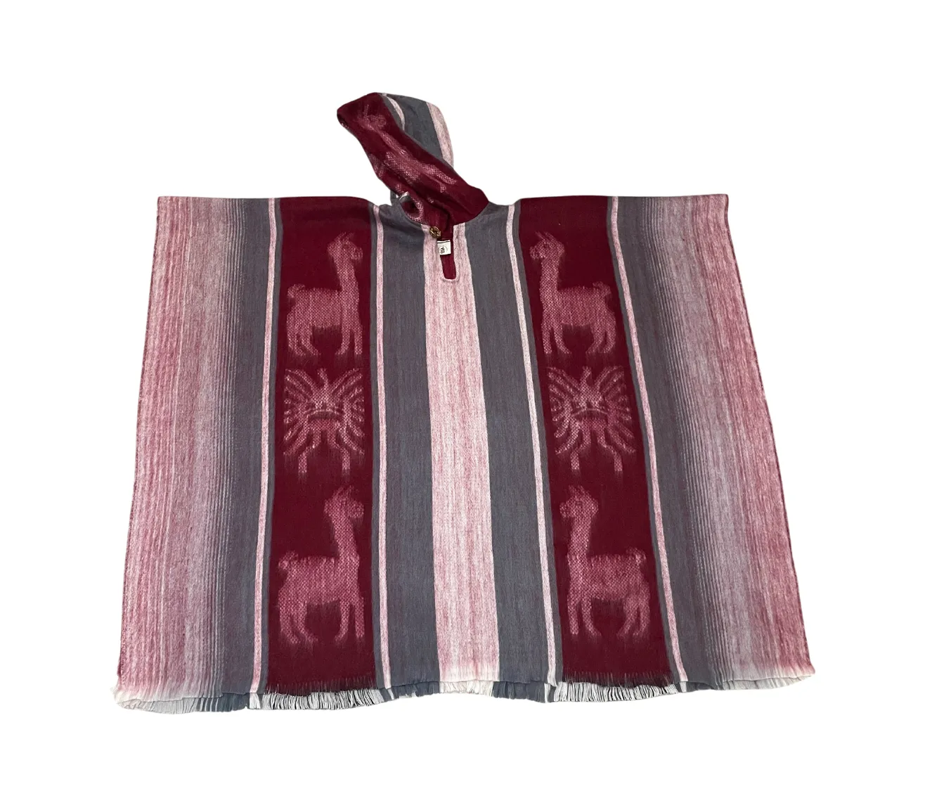Unique Soft Luxurious Ecuadorian Alpaca Fiber Poncho