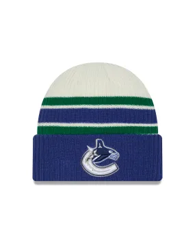 Vancouver Canucks NHL New Era Men's Vintage Beanie Knit Hat
