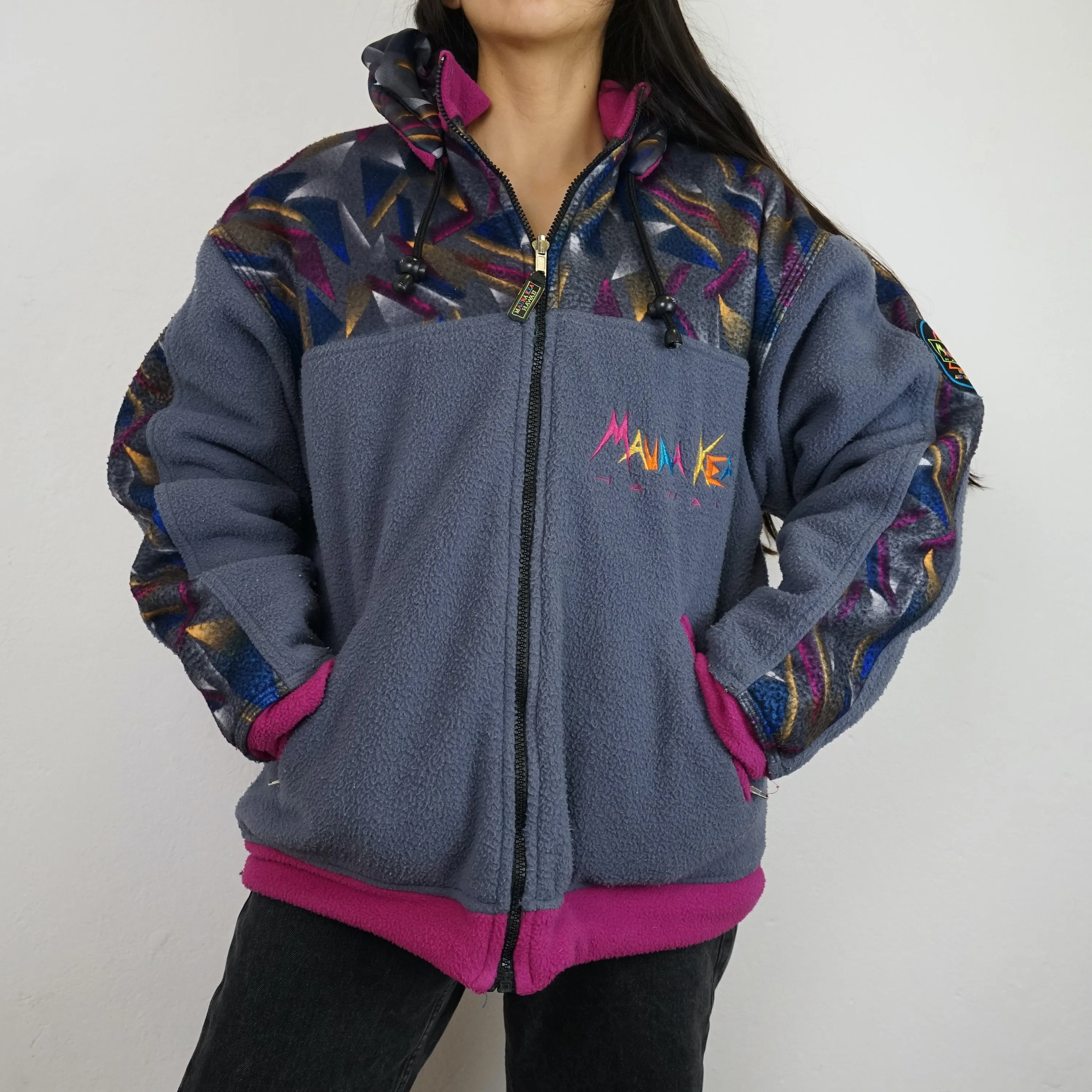 Vintage reversible fleece Ski Jacket Size M