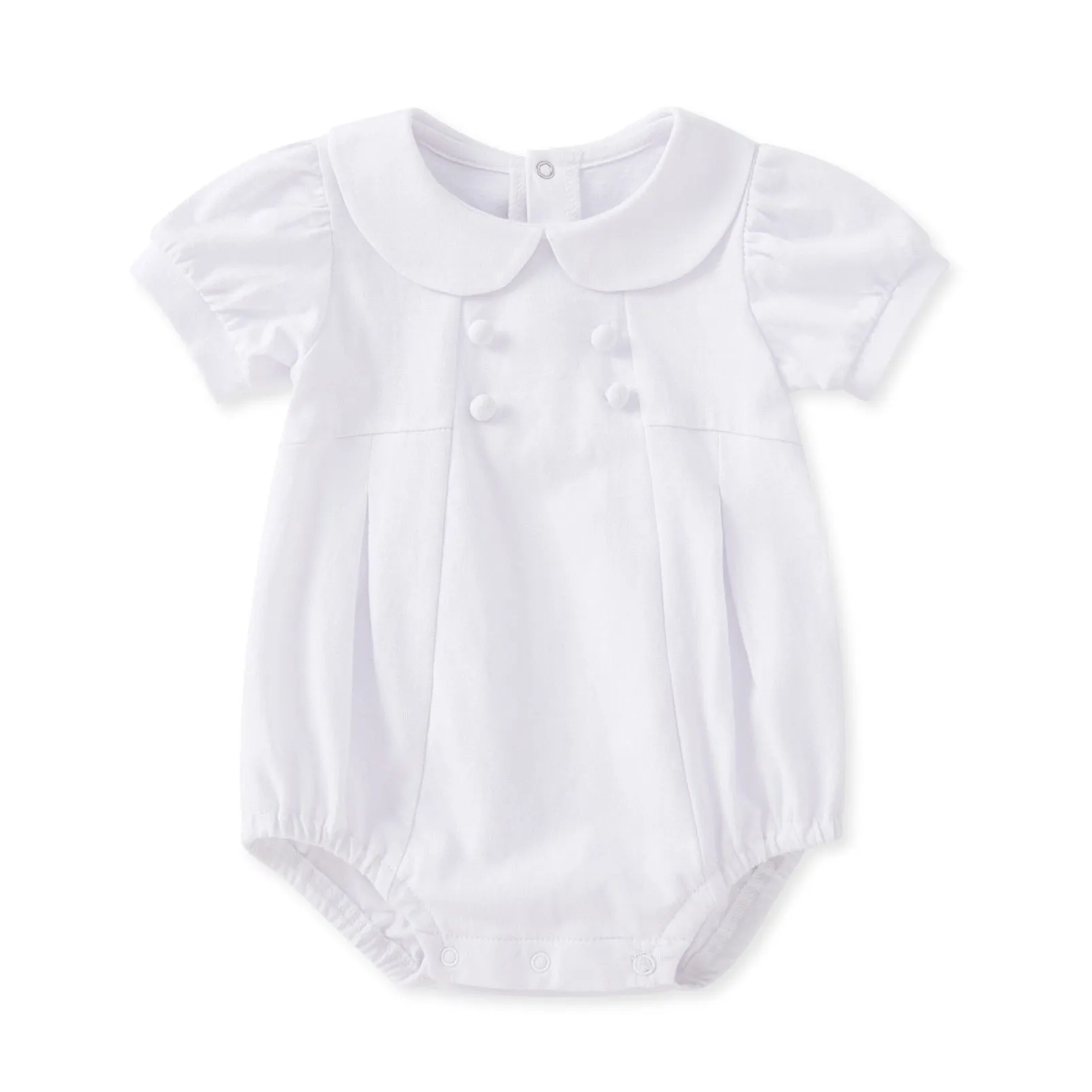 White Baby Short Sleeve Bodysuit