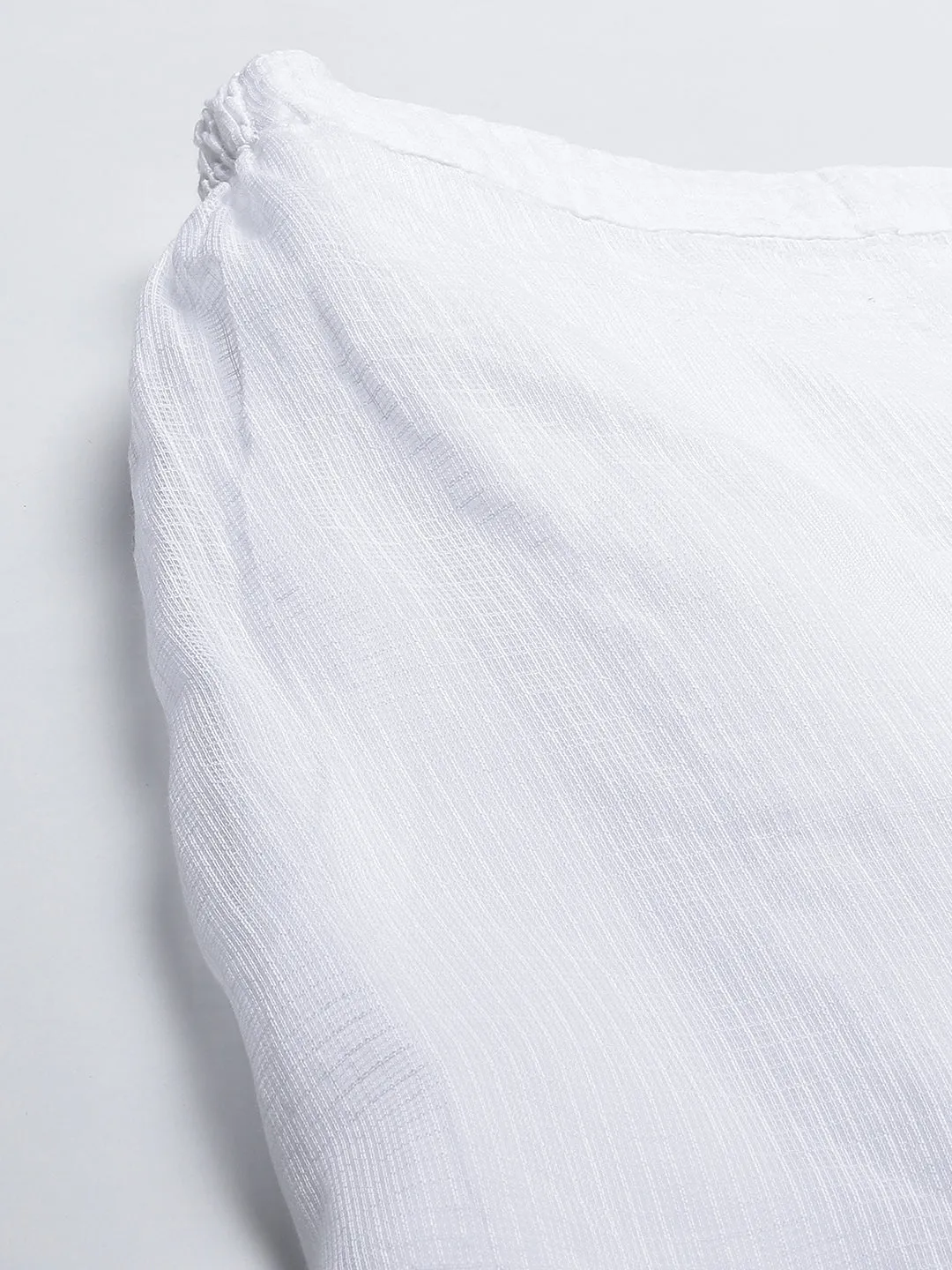 White Cotton Kota 100% Original Chikankari Pant