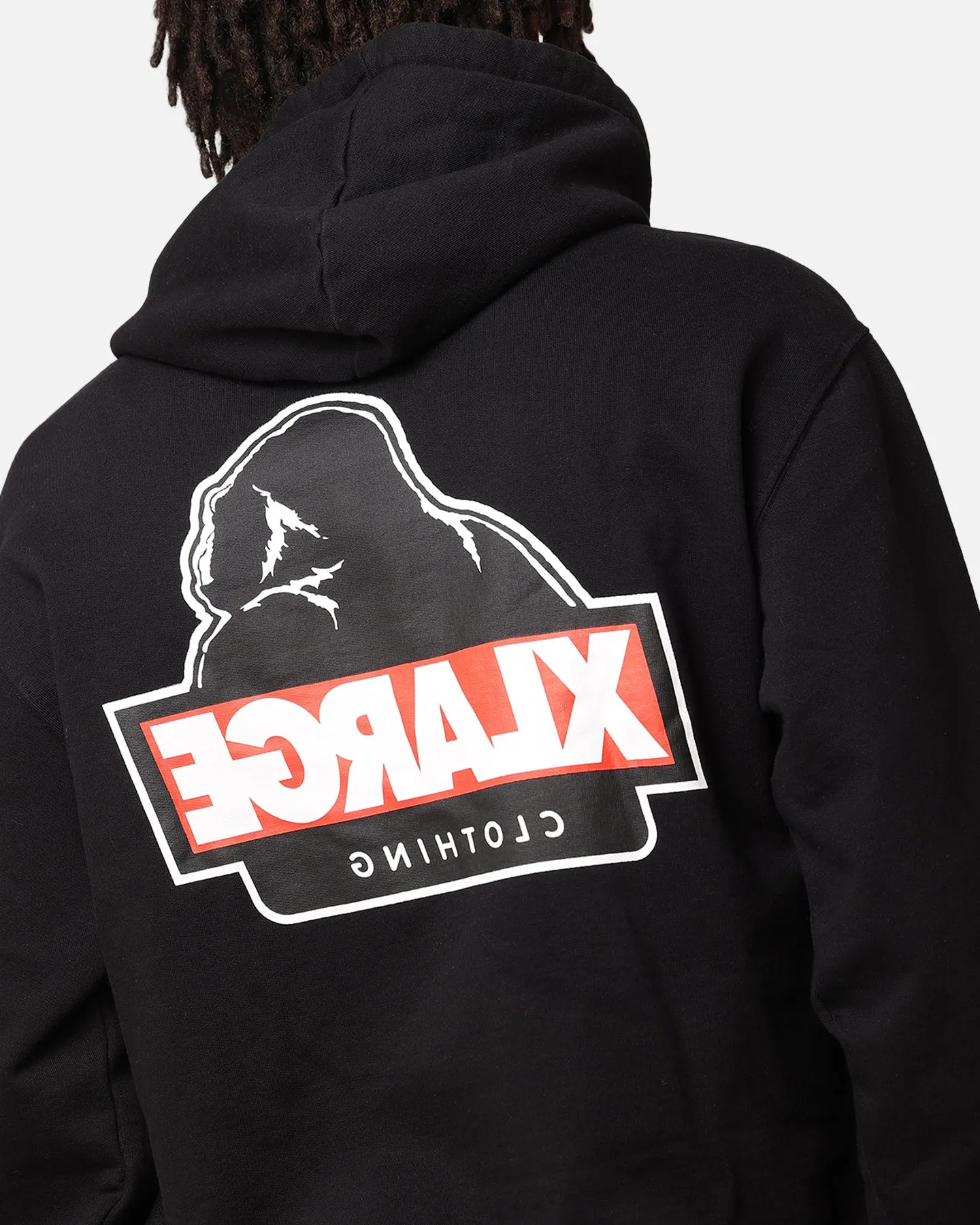 X-Large Slanted Hoodie Pigment Black