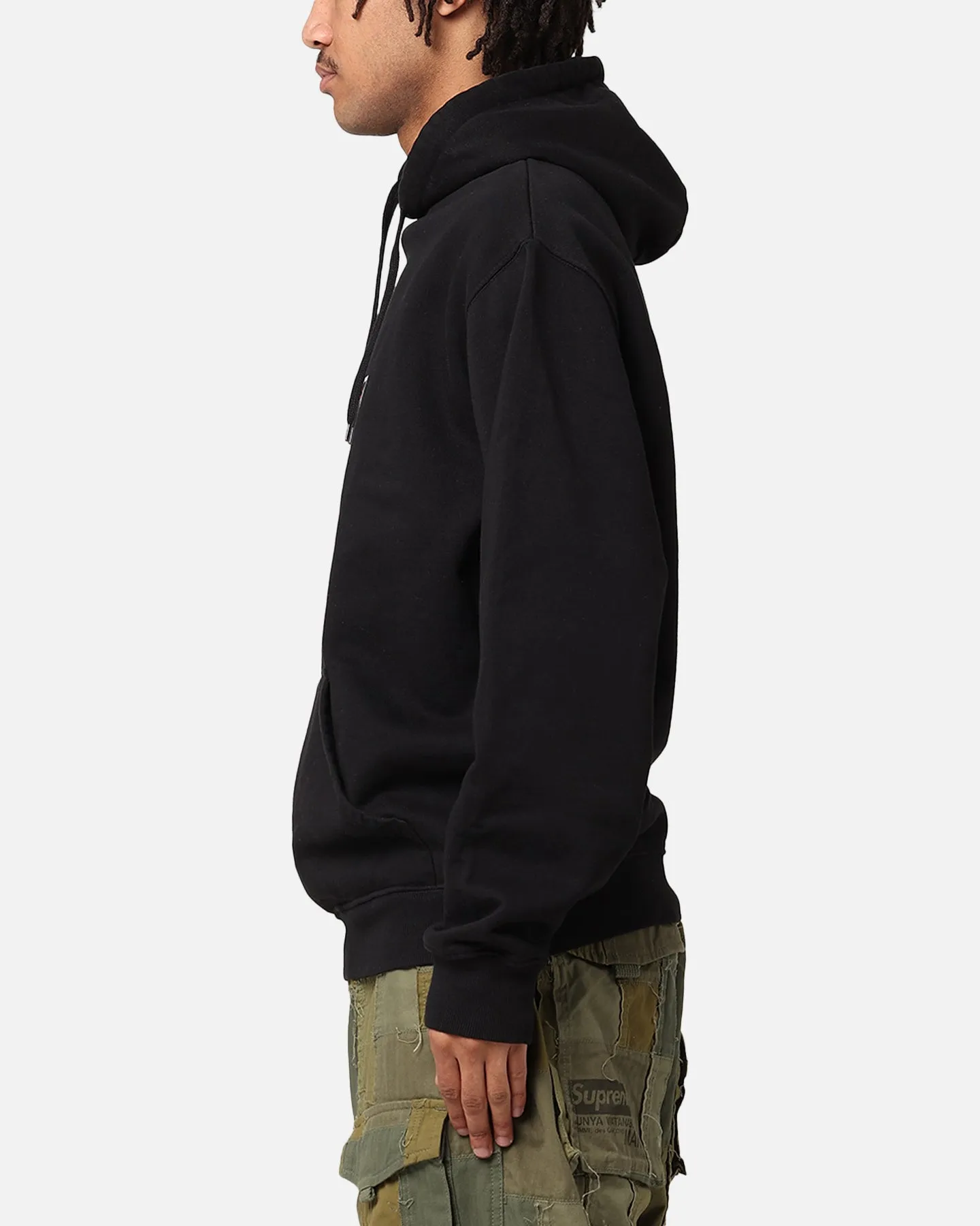 X-Large Slanted Hoodie Pigment Black