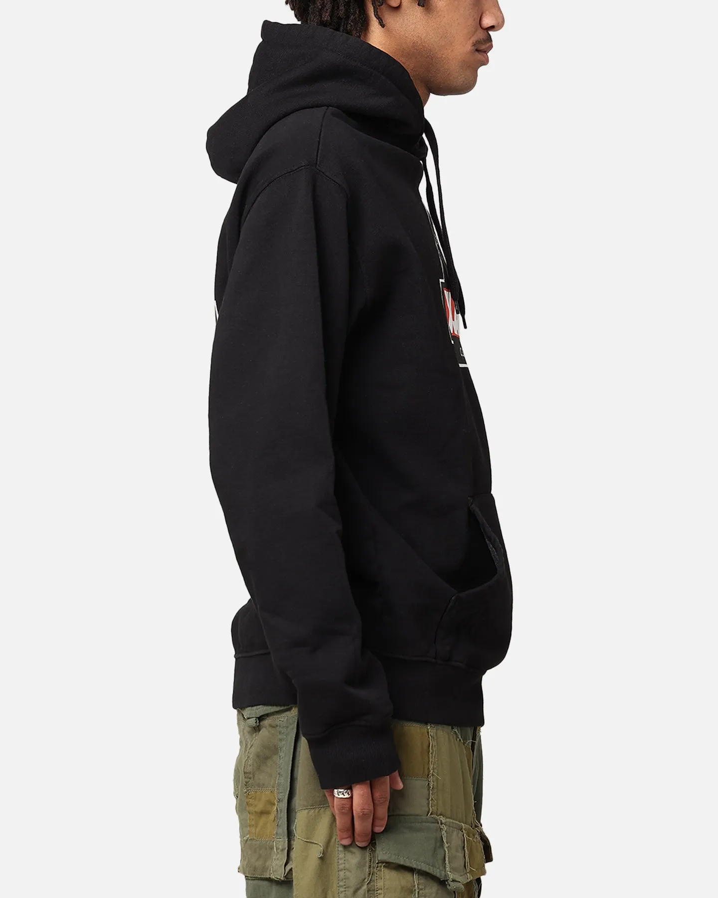 X-Large Slanted Hoodie Pigment Black