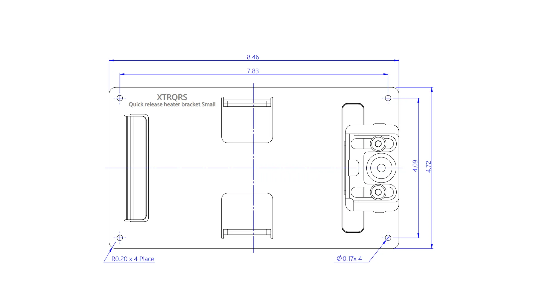 Xtreme Heaters Quick Release Bracket for Small 400w Xtreme Heater